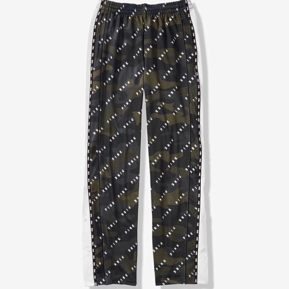 open leg track pants